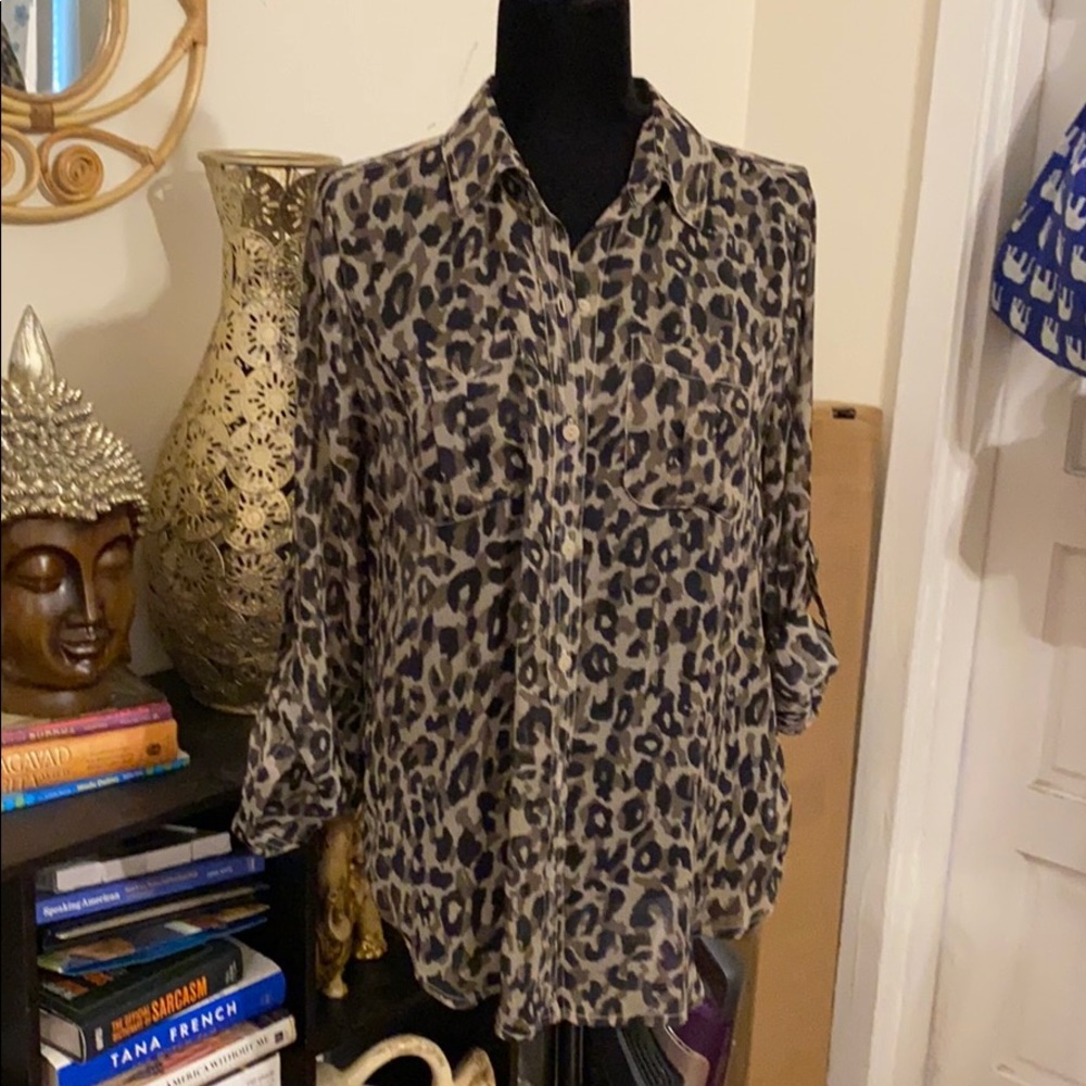 Leopard print blouse